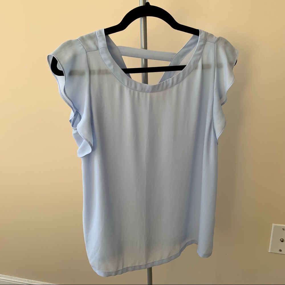 LOFT Light Blue Blouse XS - Picture 1 of 6